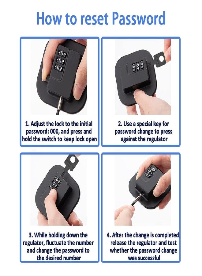 Gozaqe Refrigerator Lock,Baby Safty Lock Drawer Lock,Cabinet Lock,Window Door Restrictor Cable For Baby&Pet (Black)|1 Count - Image 2