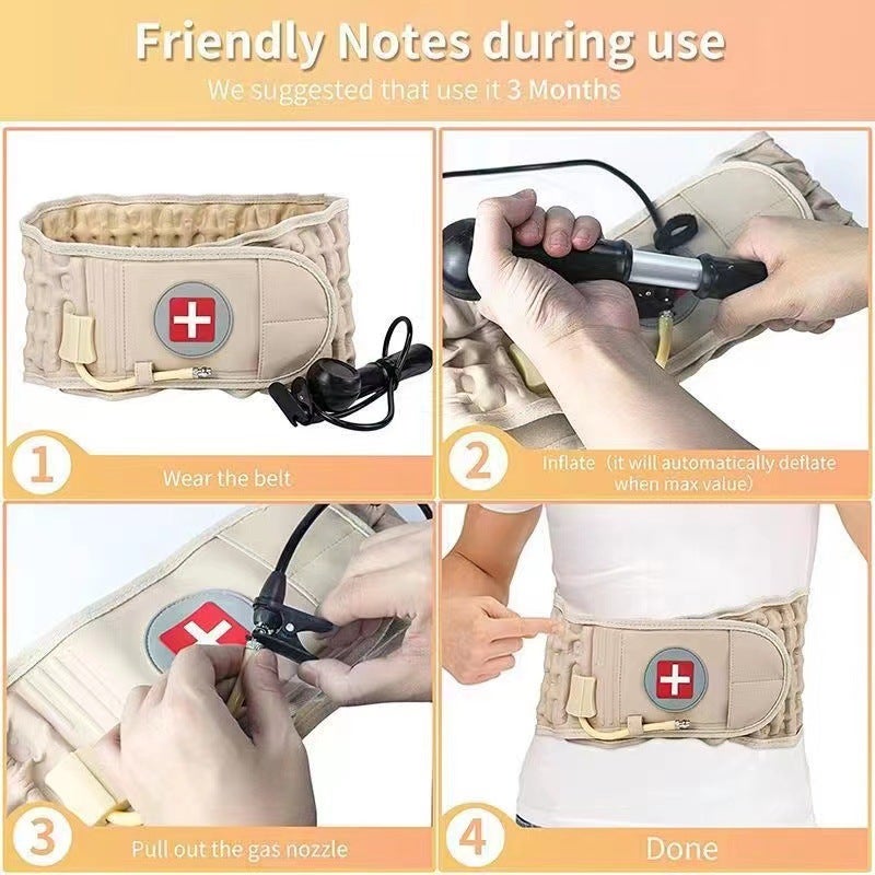 Inflatable Belt Lumbar Disc Protrusions For Men And Women Lumbar Correction Lumbar Traction Lumbar Muscle Sore Traction Household Fitness - Image 4