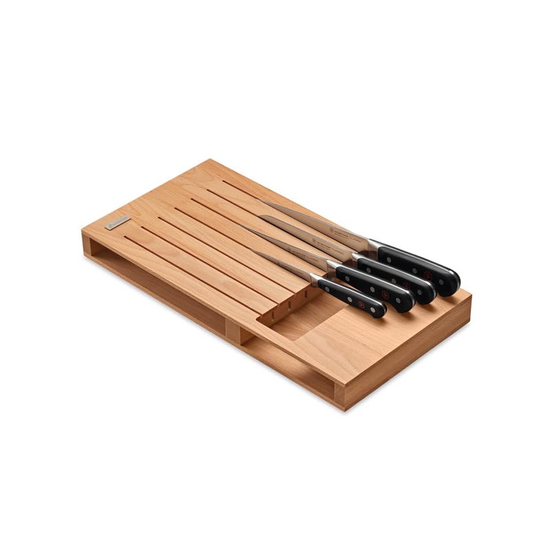 Wsthof Drawer Insert Beech Wood for 7 Knives 430 x 223 x 44 cm