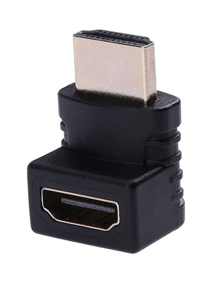 1080P HDMI Male To Female Right Angle 90 Degree Elbow Video AV Adapter - Image 3