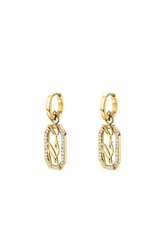 Karl Lagerfeld  Klayc45 Crystals Earrings  | Best Price UAE