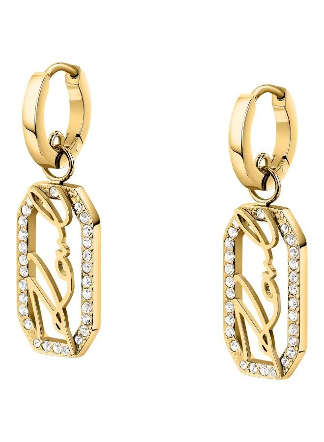 Karl Lagerfeld  Klayc45 Crystals Earrings  | Best Price UAE