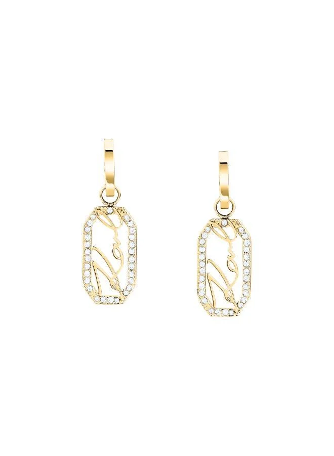 Karl Lagerfeld  Klayc45 Crystals Earrings  | Best Price UAE