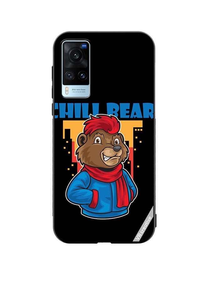 VR CREATIVE Protective Case Cover For Vivo X60 Chill Bear Design Multicolour - Image 1