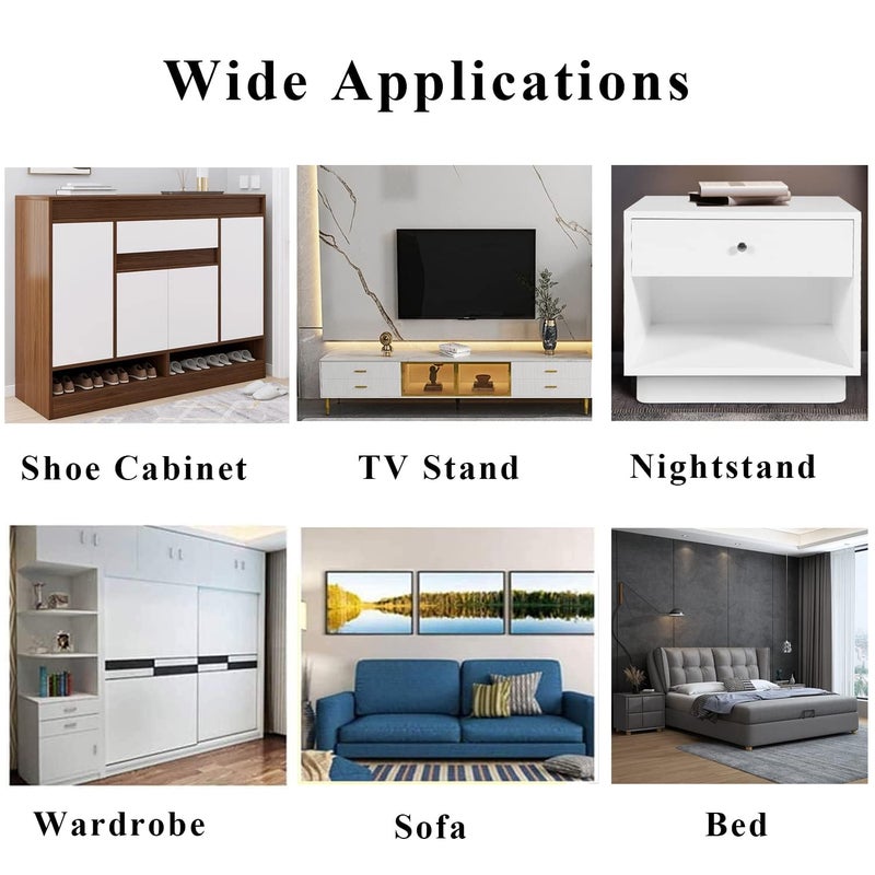 Ventuos_ Hair Pin Furniture Legs for Desk Table Black Modern Straight Style Coffee Table Sofa LegsKitchen Table Leg Bathroom Cabinet Leg Set_of_04 28 Gold - Image 5