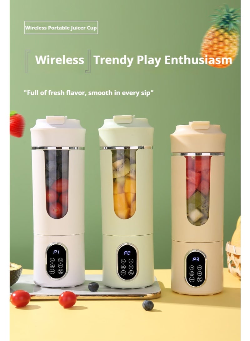 Portable Cordless Blender with 4 Precision Modes - Compact, USB-C Fast Charge, Ideal for Shakes, Smoothies & Ice Crushing - Image 2