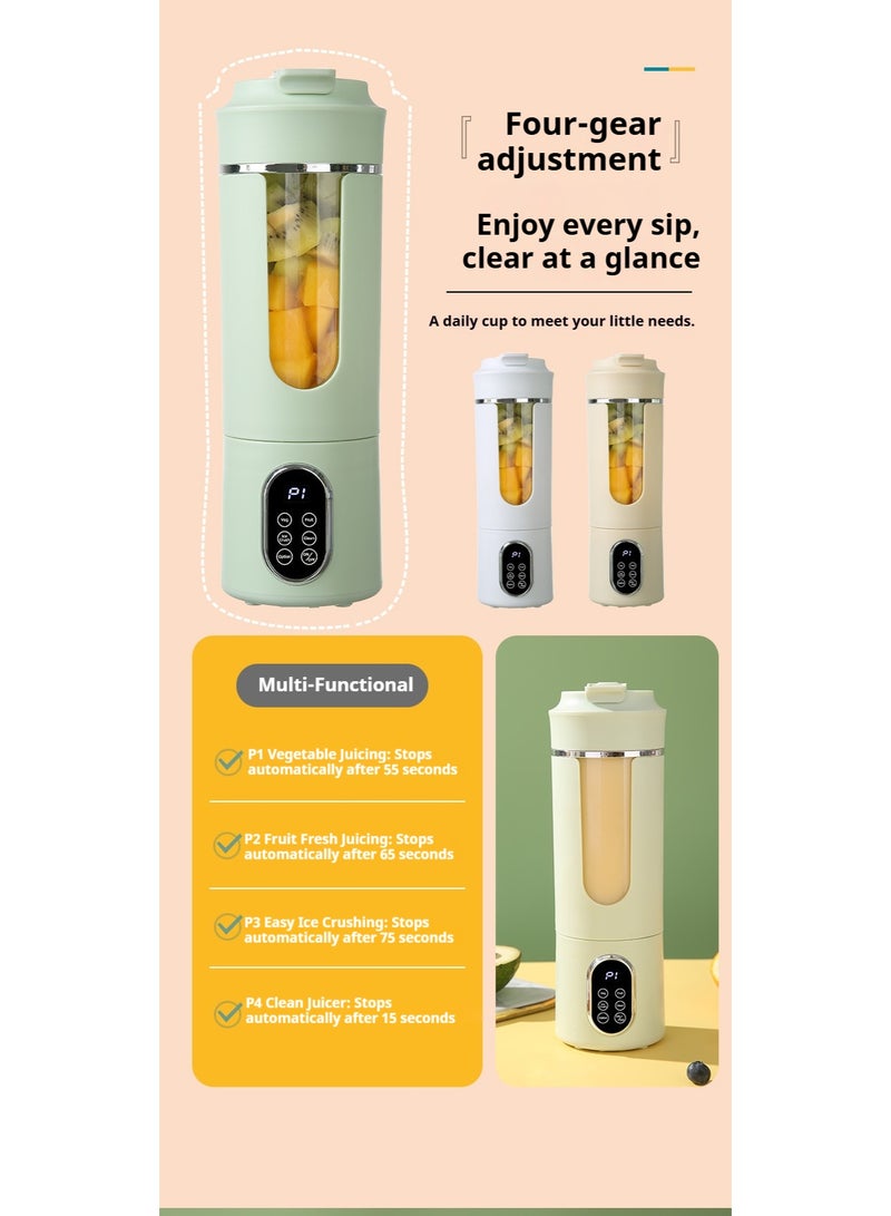 Portable Cordless Blender with 4 Precision Modes - Compact, USB-C Fast Charge, Ideal for Shakes, Smoothies & Ice Crushing - Image 4
