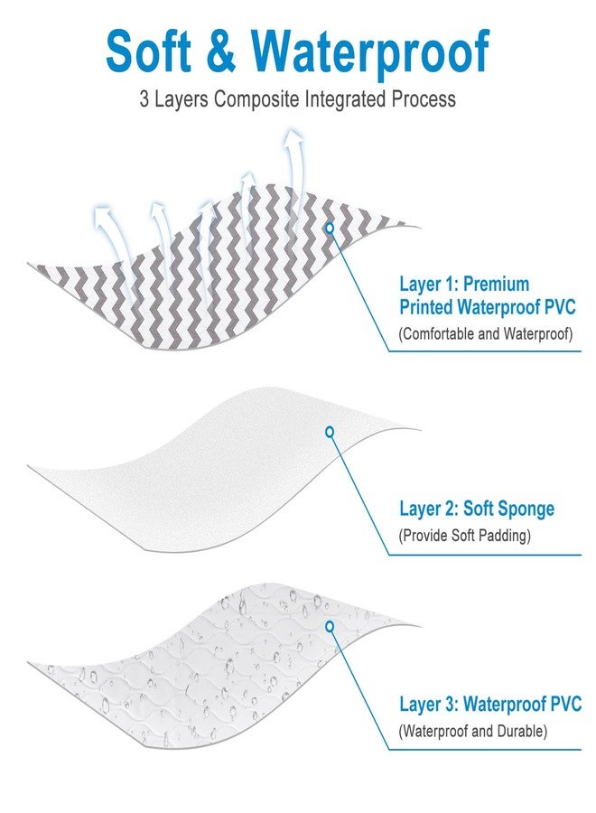 Accmor Baby Diaper Changing Pad, 27" x 20" Waterproof Baby Changing Mat, Wipeable Portable Diaper Changing Pad for Travel - Image 5