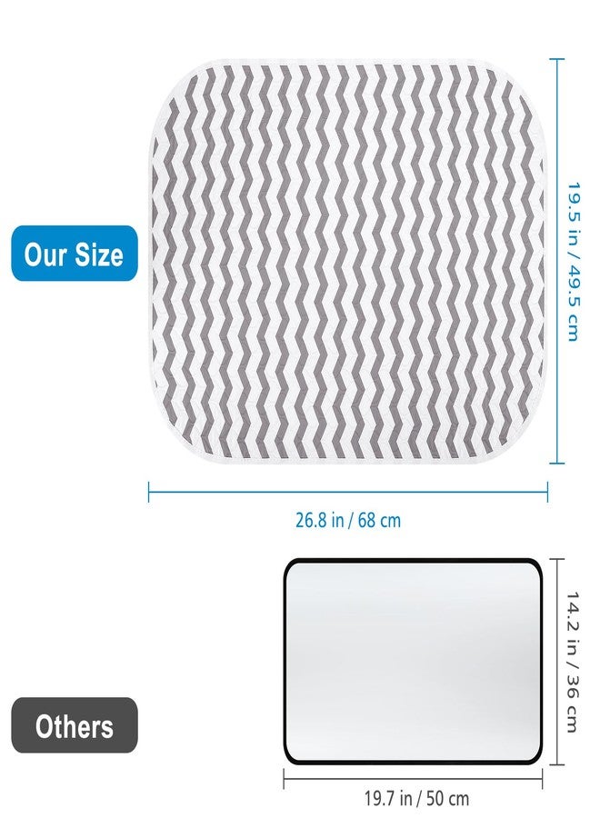 Accmor Baby Diaper Changing Pad, 27" x 20" Waterproof Baby Changing Mat, Wipeable Portable Diaper Changing Pad for Travel - Image 3