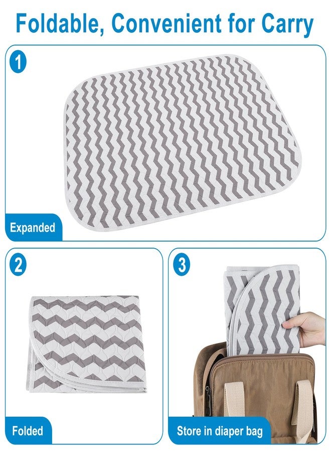 Accmor Baby Diaper Changing Pad, 27" x 20" Waterproof Baby Changing Mat, Wipeable Portable Diaper Changing Pad for Travel - Image 4