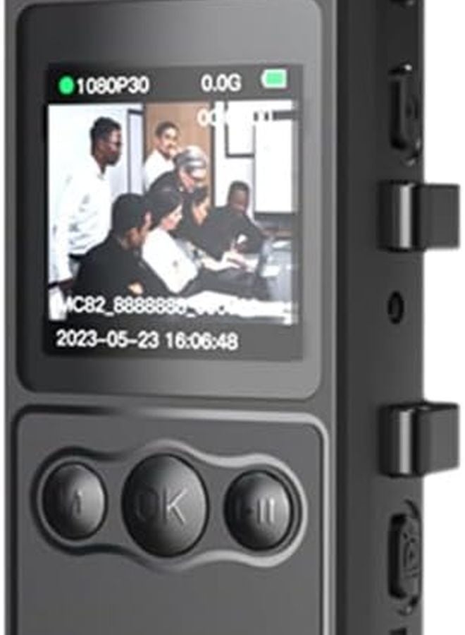 Black 1080P Body Camera With Rotatable Lens IR Night Vision For Delivery Outdoor Use - Image 2