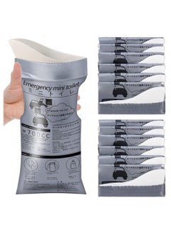 ULHYC Disposable Urine Bags, 700ML Large Capacity Camping Pee Bags, Unisex Urinals Vomit Bags for Travel Urinal Toilet Traffic Jam Emergency Portable Toilet Bee Bag for Men Women Kids Patient(12 Pack)  - Image 1