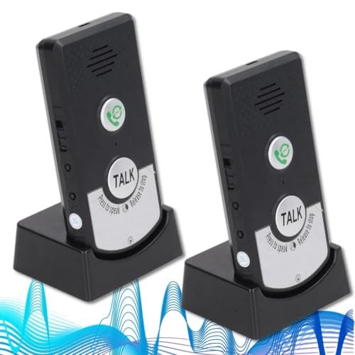 VINGVO Intercom System for Home, 2 Way Voice Intercom Wireless, Home Intercom System Super Long Range Intercomunicador Intercom Doorbell System Unit for Home Hospital Office - Image 1