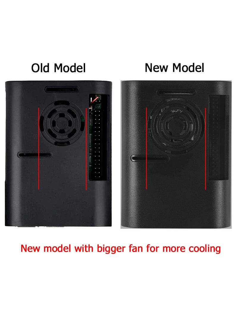 Raspberry Pi 4 Case, Raspberry Pi Case with Cooling Fan, Raspberry Pi 4 Heatsink for Raspberry Pi 4 Model B, Pi 4B, Pi 4 - Image 3