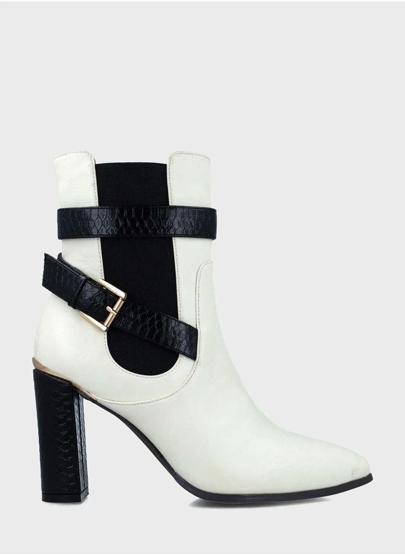 MENBUR Pointed Toe Ankle Boots