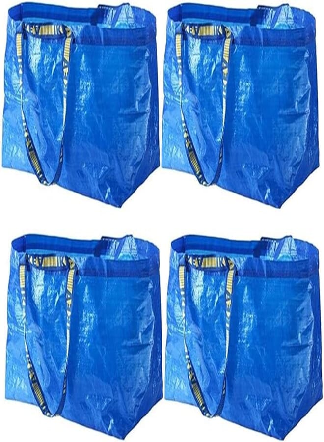 IKEA Carrier Bag (Blue, Large, Set of 4 Pieces)