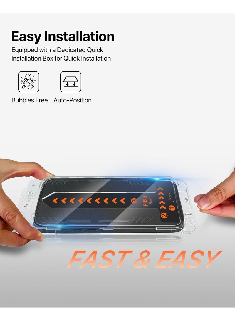 INFINYTY iPhone 17 Pro Max Ultra-Clear HD Tempered Glass with Aligner, Shield-X (Transparent) 9H Hardness, HD Clarity, Oleo+Hydrophobic Coating, Anti-Fingerprint, Case Friendly, Edge-to-Edge Coverage, Water-Resistant, Passed 5,000X Abrasion Durability Test - Image 4