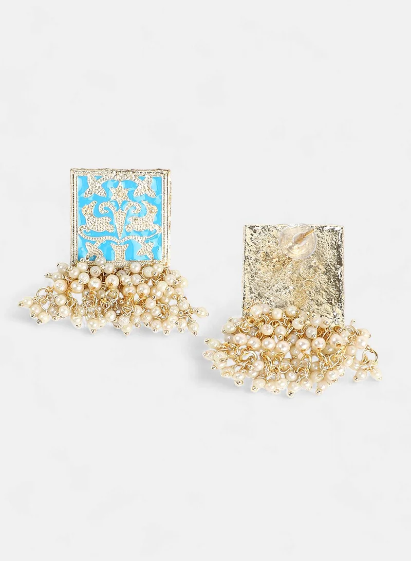 SOHI Contemporary Artificial Drop Earring Jewellery