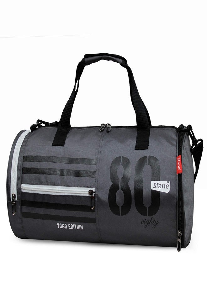 Sfane Men & Women's Polyester Black & White Gym Bag, Sports Bag, Shoulder Bag With Separate Shoe Compartment, 25Cm - Image 5