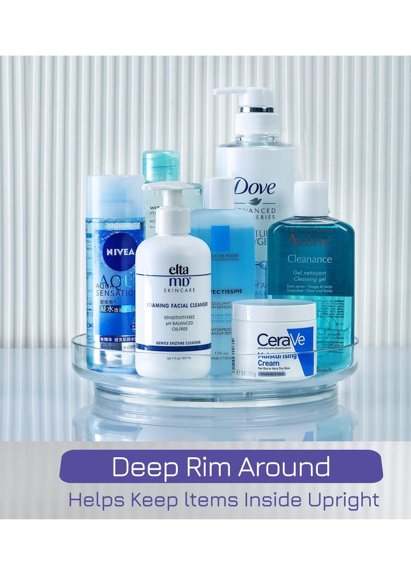 Loquat Single layer transparent storage rack -for Kitchen Cabinet and Storage, Fridge, Bathroom Closet, Vanity Countertop Makeup Organizing - Image 5