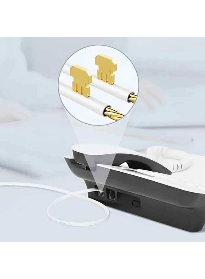 50pcs RJ11 6P4C Telephone Cable Connectors Gold Plated Anti Oxidation Thickened - Image 5