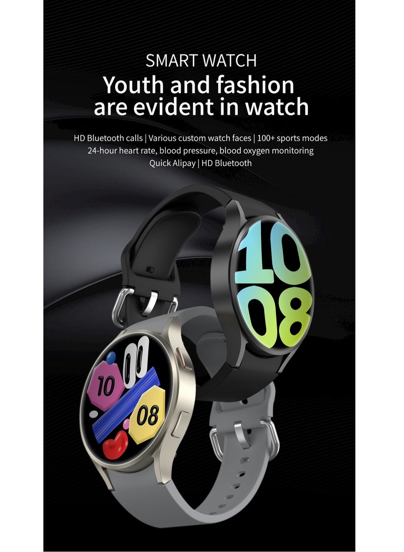 GULFLINK M10 smart watch 1.39 inch TFT Round Screen Heart Rate Fitness Tracker Blood Pressure Monitor Wireless charging smartwatch- Black - Image 2