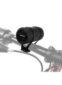 M MAKETHEONE Bluetooth Wireless Speaker, MakeTheOne Portable Waterproof and Wearable Outdoor Speaker with 3.5mm Aux MicroSD Input HiFi Bass for Mountain Bike Bicycle Electric Scooter (Black)  - Image 1
