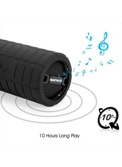 M MAKETHEONE Bluetooth Wireless Speaker, MakeTheOne Portable Waterproof and Wearable Outdoor Speaker with 3.5mm Aux MicroSD Input HiFi Bass for Mountain Bike Bicycle Electric Scooter (Black)  - Image 3