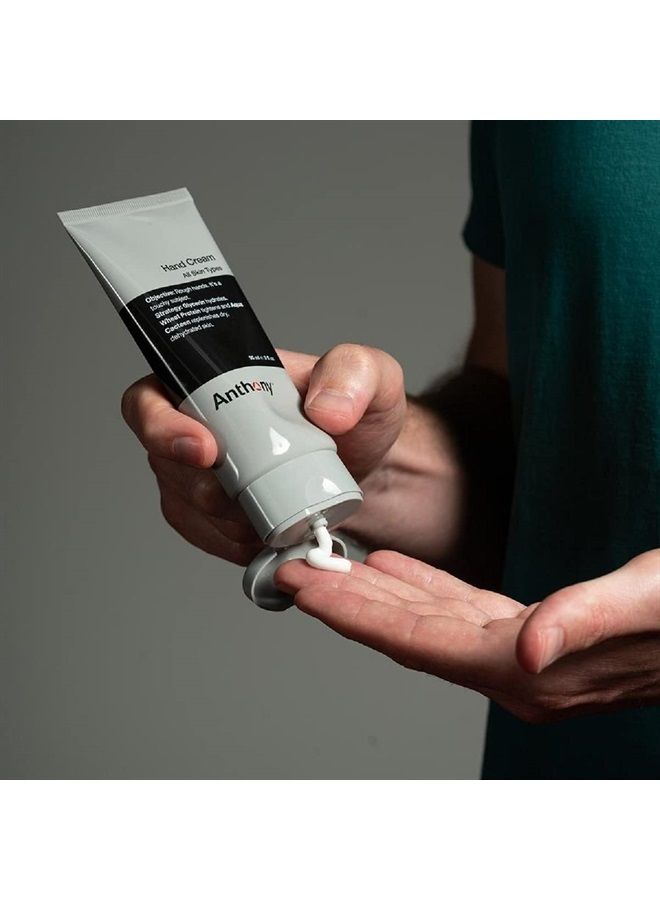 Anthony Hand Cream, 3 Fl Oz. Contains AHA's, Coconut Oil, Shea, Glycerin, Aqua Cacteen, Heals, Hydrates, and Soothes Dry, Chapped, Cracked Hands, Diminishes Tough Calluses