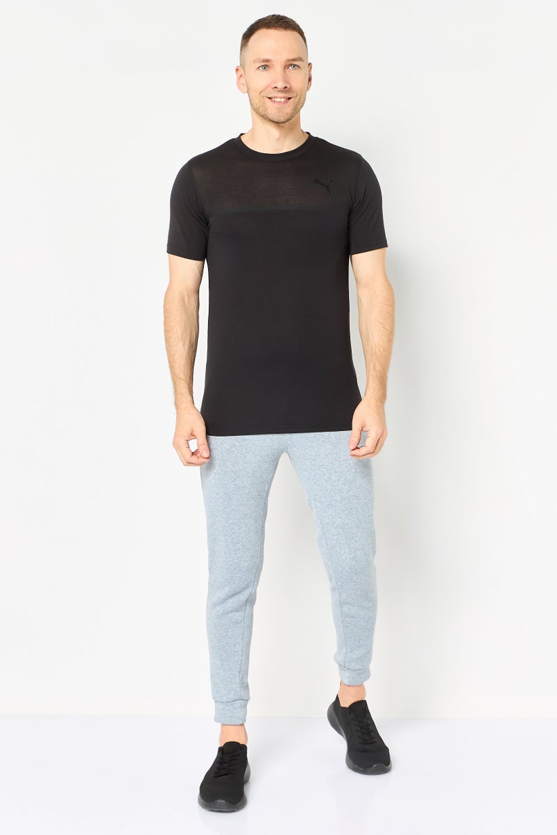 PUMA Men Regular Fit Short Sleeve Brand Logo Training T-Shirt, Black - Image 2