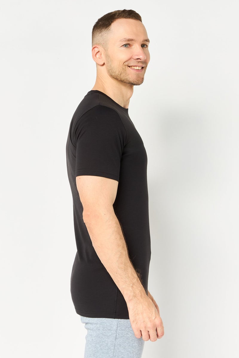 PUMA Men Regular Fit Short Sleeve Brand Logo Training T-Shirt, Black - Image 3
