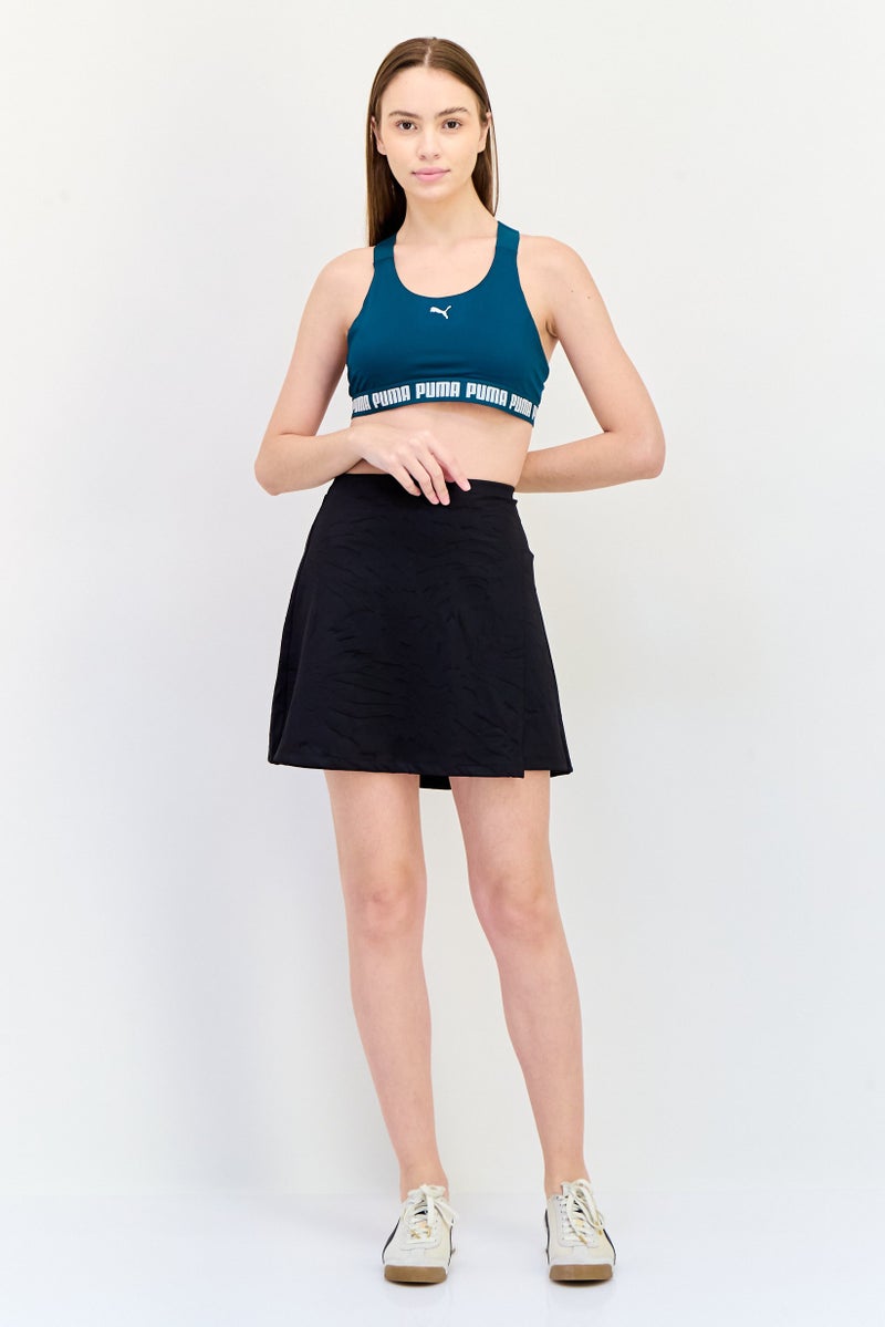 PUMA تنورة رياضية نسائية ضيقة قابلة للسحب للتدريب، سوداء - Image 4