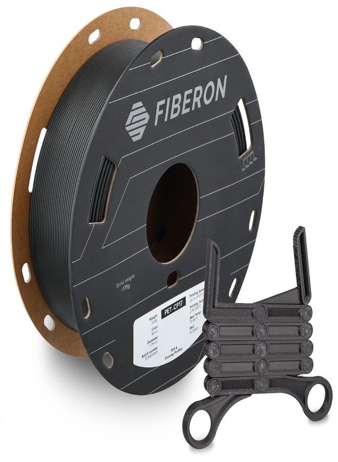 Polymaker Fiberon PET-CF17 Filament Black 1.75mm 0.5KG - Image 1