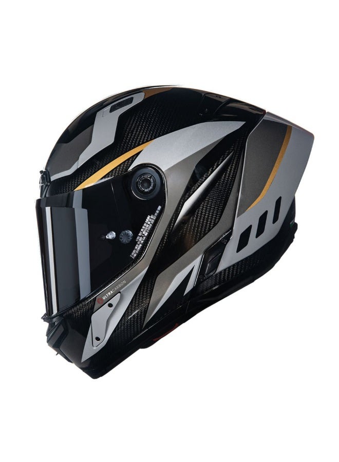 Nolan X-804 RS U.C. LESMO CARBON/BLACK/GRAY/GOLD GLOSSY Helmet - Image 2