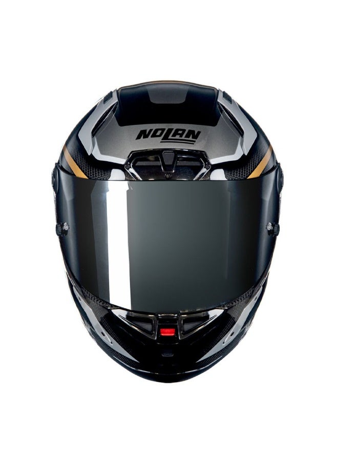 Nolan X-804 RS U.C. LESMO CARBON/BLACK/GRAY/GOLD GLOSSY Helmet - Image 1