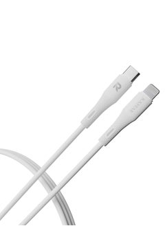 RAFFAE 27W PD Fast Charging USB Type C to Lightning Strong and Durable 1M Cable for iPhone 14/14 Plus/14 Pro/14 ProMax/13/12/11 – White  - Image 3