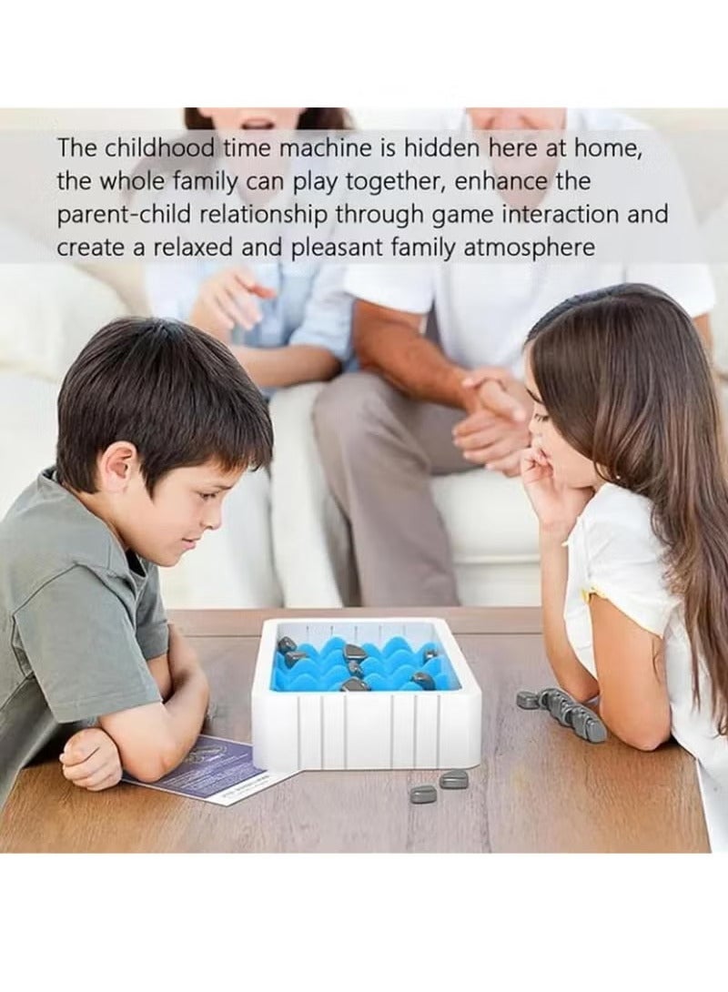 Magnetic Chess Game, Magnetic Chess with Stones, with 20 Magnetic Chess Pieces, 1 Sponge Chess Board, 1 Rope, Magnetic Game for Logic Training, Fun Tabletop Family Game for Kids and Adults（A） - Image 4