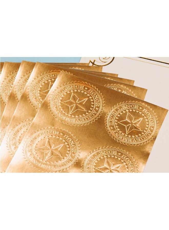 Great Papers! Star Embossed Official Gold Foil Certificate Seal for Achievements and Awards, 48 Count (903419) - Image 2