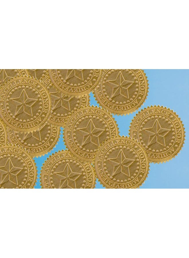 Great Papers! Star Embossed Official Gold Foil Certificate Seal for Achievements and Awards, 48 Count (903419) - Image 4