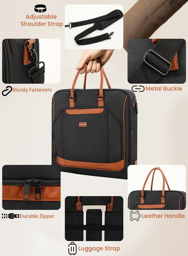 VUUDH Premium Garment Bag for Travel with Wet-Dry Compartment, Adjustable Shoulder Strap, and Luggage Attachment - Fits Suits, Dresses & Essentials - Image 4