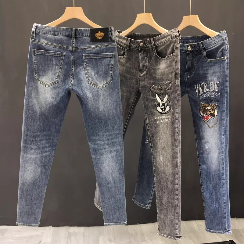 Unisex Casual Daily Denim Jeans - Image 3