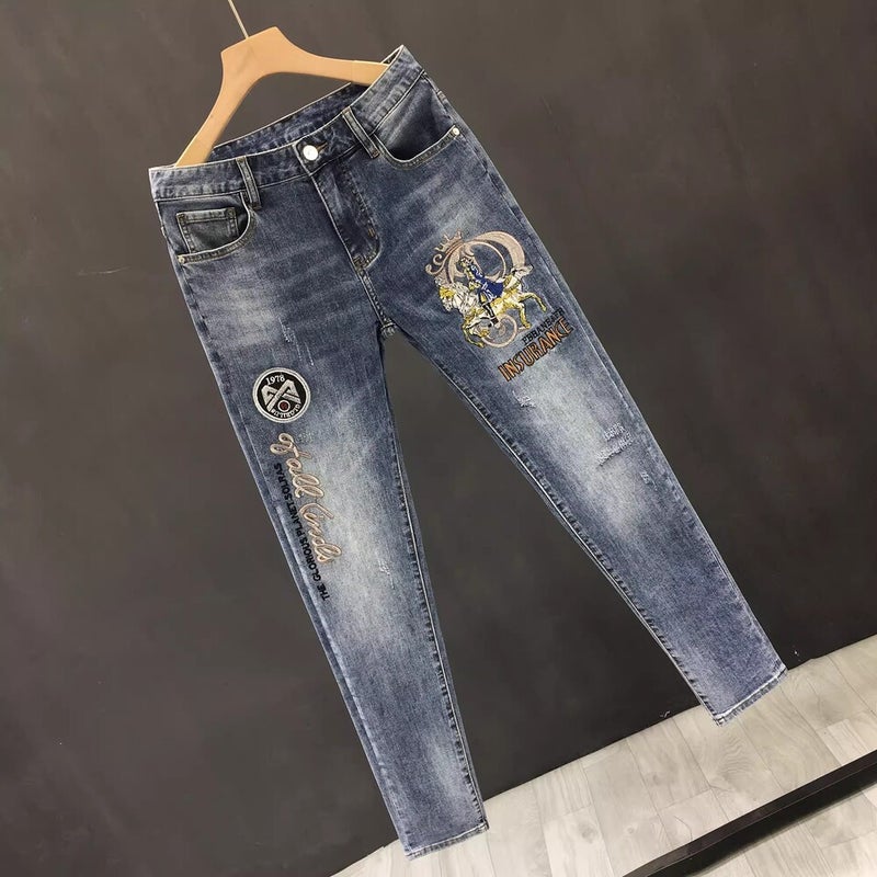Unisex Casual Daily Denim Jeans - Image 4