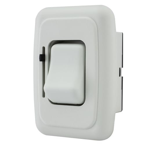 American Technology Components 12 Volt DC Dimmer Switch for LED, Halogen, Incandescent - RV, Auto, Truck, Marine, and Strip Lighting (Slider, White) - Image 1