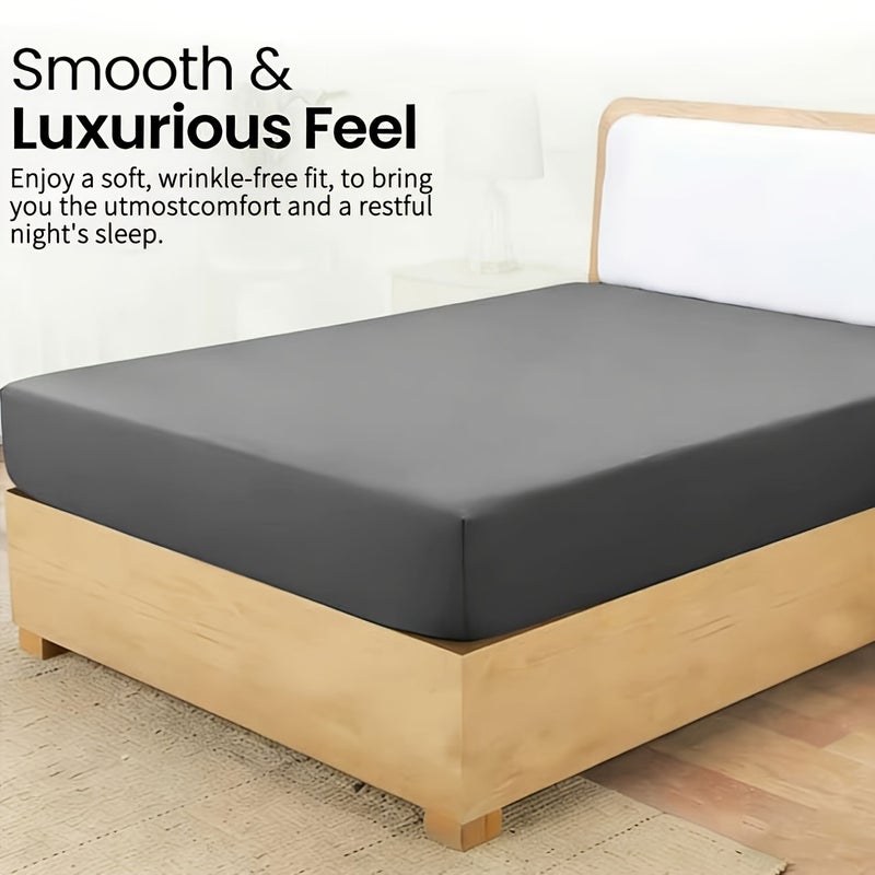 2-Pack Fitted Sheet Mattress Covers, Available in Multiple Sizes And Colors. Soft, Breathable And Comfortable, Suitable Summer for All Seasons. Perfect for Home And Hotel Use, Ideal Gift for Men, Women And Parents - Image 3