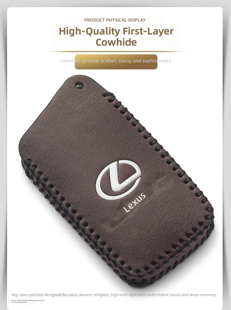 Lexus Key Case for ES200, RX300, UX260, ES300, ES300H, NX200 - Genuine Leather - Image 4