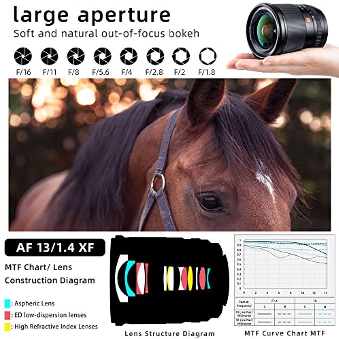 VILTROX 13Mm F/1.4 F1.4 Fuji X Mount Ultra Wide Angle Aps-C Af Lens For Fujifilm X-Mount Camera X-T30 Ii X-T4 X-T3 X-Pro3 X-Pro2 X-H1 X-T2 - Image 3