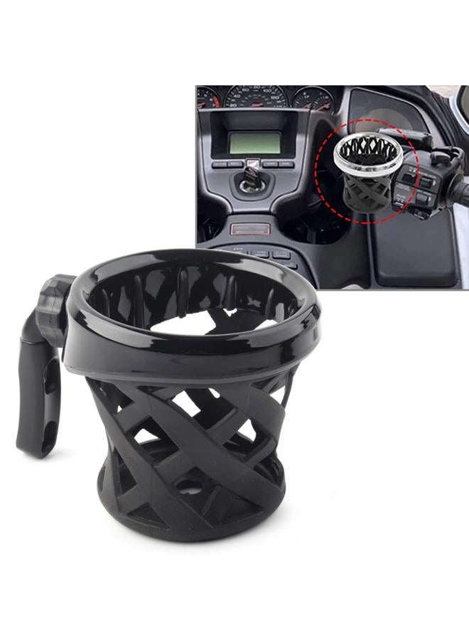 GYMARK Motorcycle Cup Holder Handlebar Cup Holder Drink Cup Holder for Honda Goldwing GL1800 F6B 2001-2021 Retention Bottle Holder (Black), GY176 - Image 1