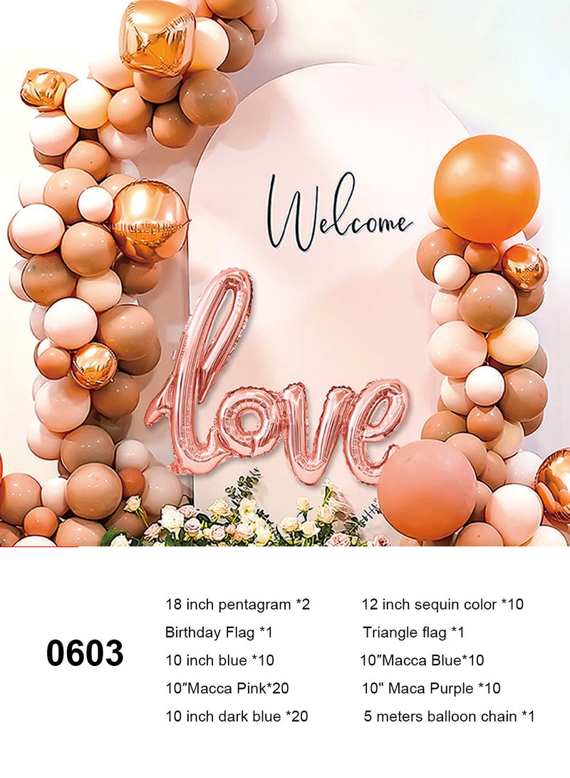 Sharpdo 85-Piece Balloon Set Sturdy and Durable Authentic Attractive Suitable for decorating birthday parties, weddings, baby showers, bridal showers, blue theme parties - Image 4