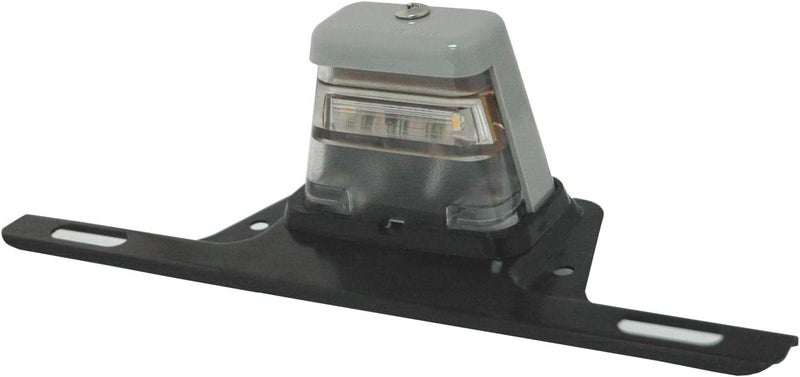 Abrams LED Trailer License Plate Light with Bracket - SAE/DOT Certified, Waterproof, Heavy Duty for Trucks, RVs, and ATVs - Gray - Image 1