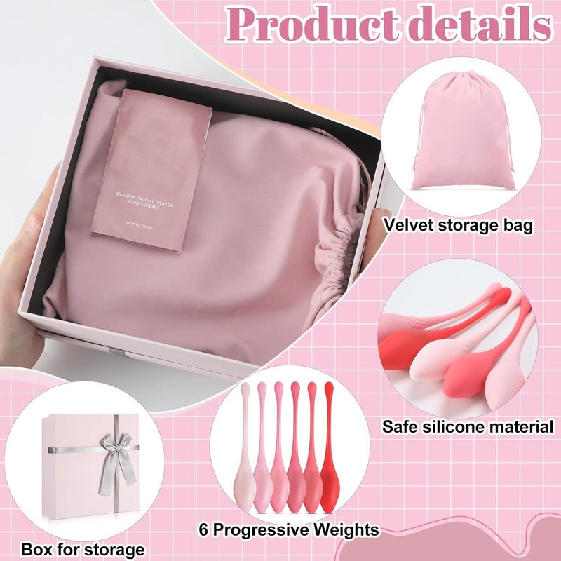 Geiserailie 6 Pcs Kegel Ball Exercise System Pelvic Floor Exercise Devices 6 Different Weights Pelvic Floor Tightening and Strengthen Bladder Control Muscle Training Kit for Women Beginners Advanced - Image 3